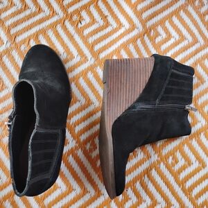 Lucky brand wedge heel ankle boots